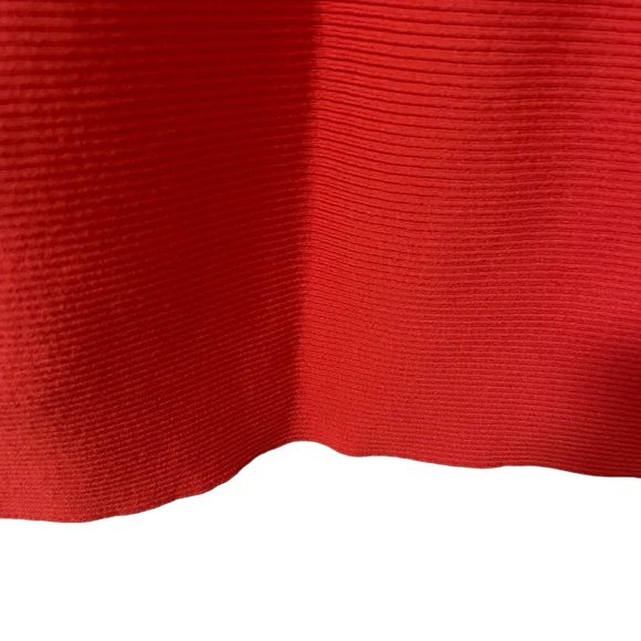 Lafayette 148 Orange Boxy Short Sleeve Top Small Textured Knit Crewneck - Picture 7 of 10